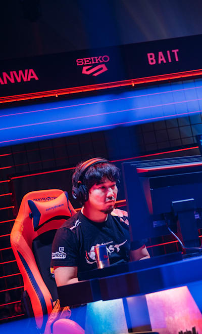 Daigo Umehara and Problem X compete in the Red Bull Kumite 2019 Finals in Aichi, Japan on December 22, 2019.