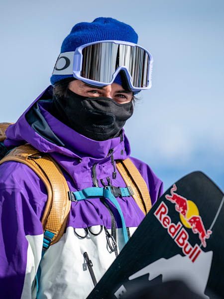 Le snowboardeur canadien Mark McMorris lors de l'avant-première du parcours du Natural Selection Tour à Jackson Hole Mountain Resort à Jackson, Wyoming, États-Unis, le 2 février 2021.