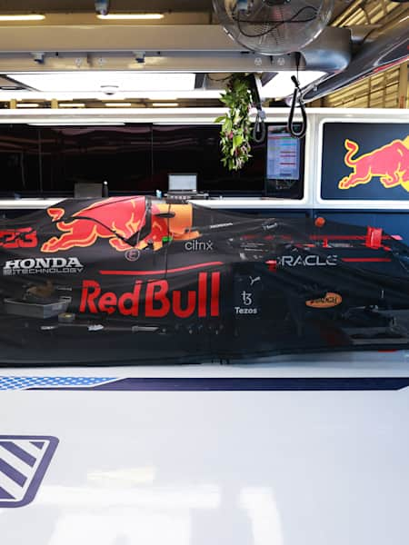 The car of Max Verstappen