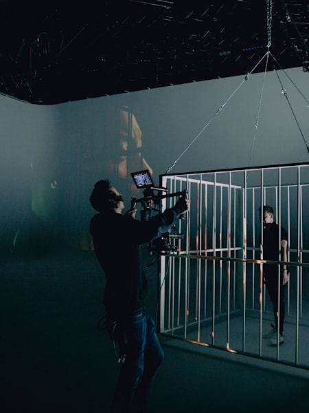 Marvin Ströter beim Videodreh mit Nico Santos zu seinem neuen Musik-Track