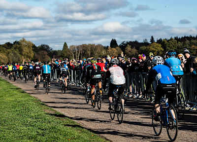 Participants take part in Red Bull Timelaps at Windsor Great Park in 2018