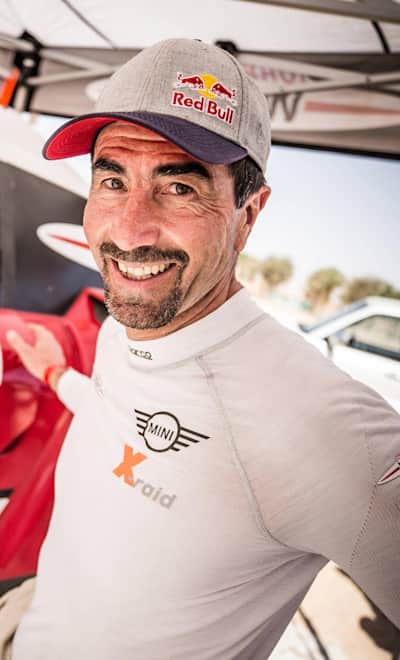 Luc Alphand at the second stage of Abu Dhabi Desert Challenge, Hamim on March 26th. 2018.
