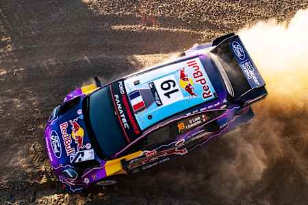 Loeb Sébastien and his co-driver Isabelle Galmiche on the route of the Rally Greece WRC 2022.