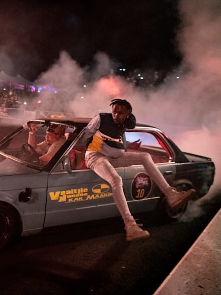 Un participante en acción durante el Red Bull Shay’iMoto en Johannesburgo, Sudáfrica, el 19 de octubre de 2019.