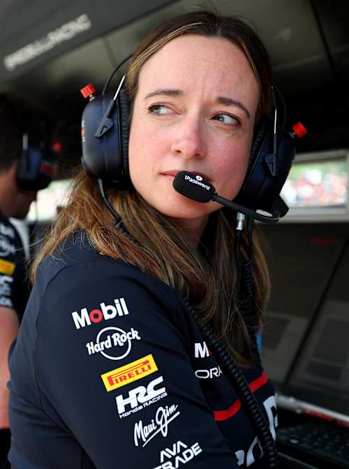 Hannah Schmitz, Principal Strategy Engineer of Oracle Red Bull Racing, ahead of the F1 Grand Prix of Emilia-Romagna at Autodromo Internazionale Enzo e Dino Ferrari on May 17, 2025, in Imola, Italy.