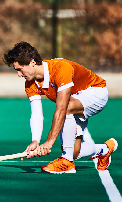 Arthur Van Doren performs at KHC Dragons in Brasschaat, Belgium on February 19, 2020.