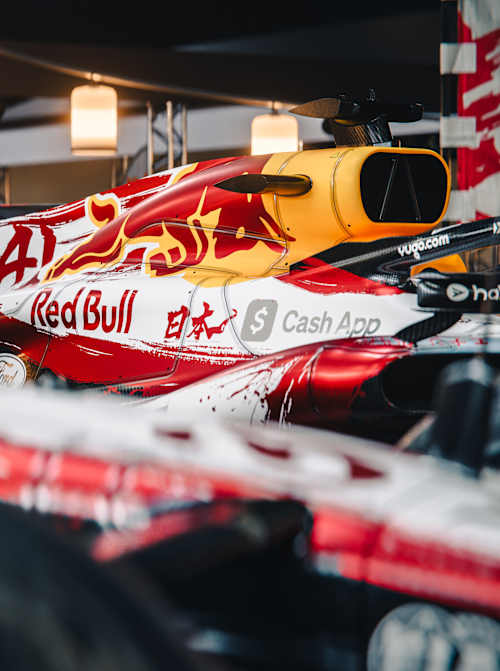 Digital renders of the VCARB 03 in the special livery ahead of the 2026 Japanese Grand Prix.