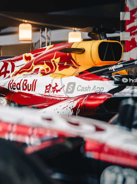 Digital renders of the VCARB 03 in the special livery ahead of the 2026 Japanese Grand Prix.