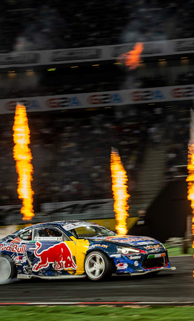 Conor Shanahan of Ireland seen during the final stop of the Drift Masters European Championship in Warsaw, Poland on September 16, 2023.