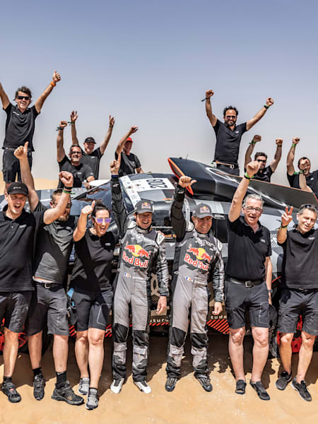 Audi Sport Team, winner of the Abu Dhabi Desert Challenge in Abu Dhabi, UAE on March 10, 2022.