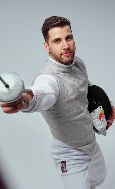 Alex Choupenitch poses for a portrait in Prague, Czech Republic, on March 25, 2024.