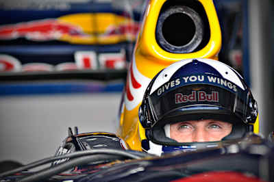 David Coulthard al volante de Red Bull Racing en 2008. 