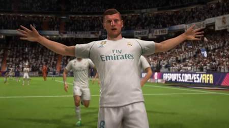 A screenshot of Toni Kroos, FIFA 21.