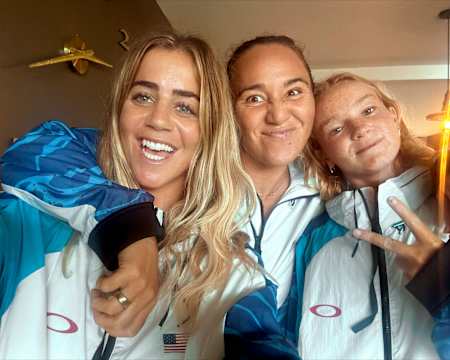 The stars of the U.S.A. surf team. 