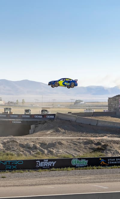 Scott Speed competes at Nitro Rallycross in Salt Lake City, Utah, USA on 24 September, 2021.  