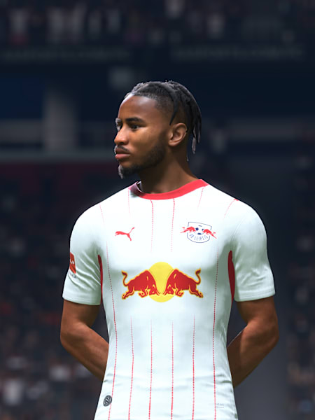 Brajan Gruda und Christopher Nkunku von RB Leipzig vor dem Anpfiff in EA FC 27.