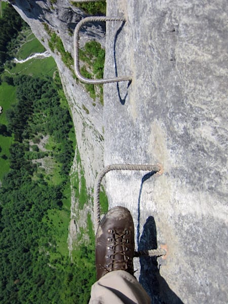 Klettersteig zwischen Mürren und Grimmelwald