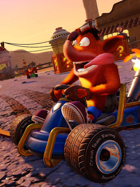 Screenshot of a race in Crash Team Racing Nitro-Fueled.