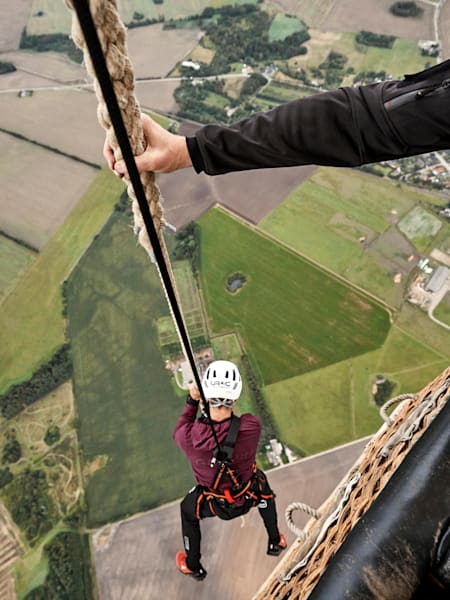 The World's Highest Rope Climb