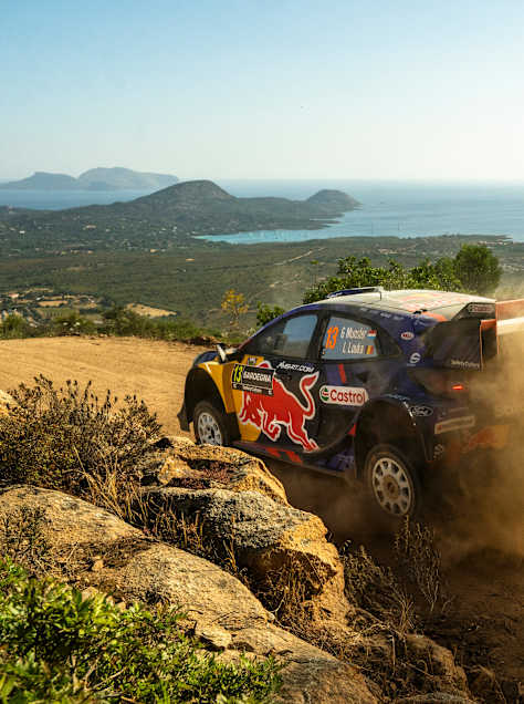Grégoire Munster (NDL) and Louis Louka (BEL) are seen performing during the World Rally Championship in Olbia, Italy June 5-8, 2025