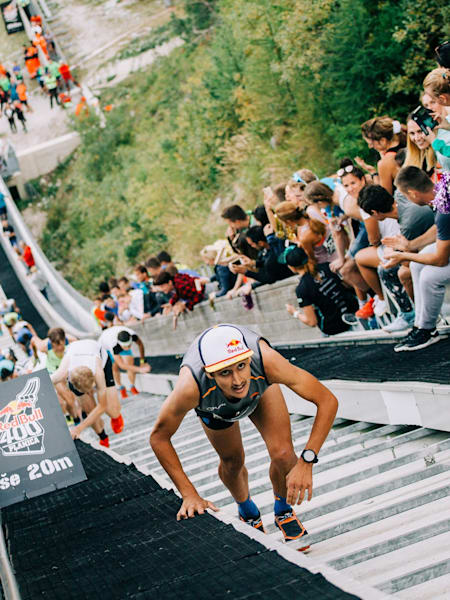 Luka Kovačič on his way to victory