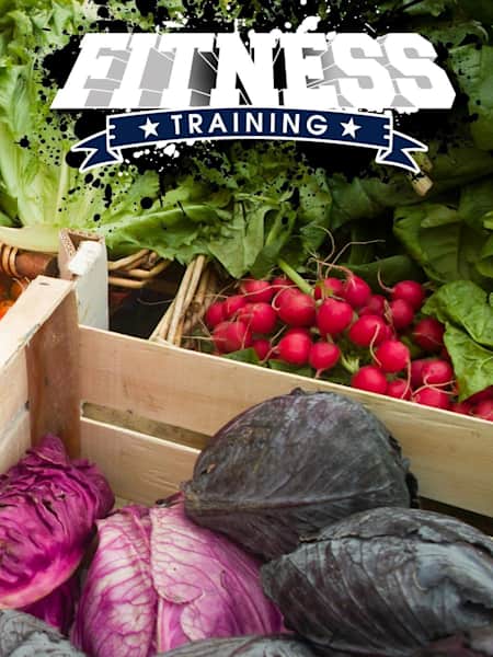 Market food with fitness logo
