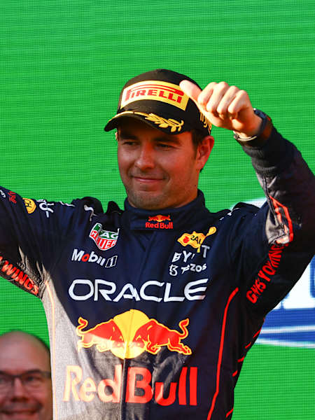 Sergio Pérez dari Oracle Red Bull Racing di Grand Prix Arab Saudi di Grand Prix Australia pada 10 April 2022.