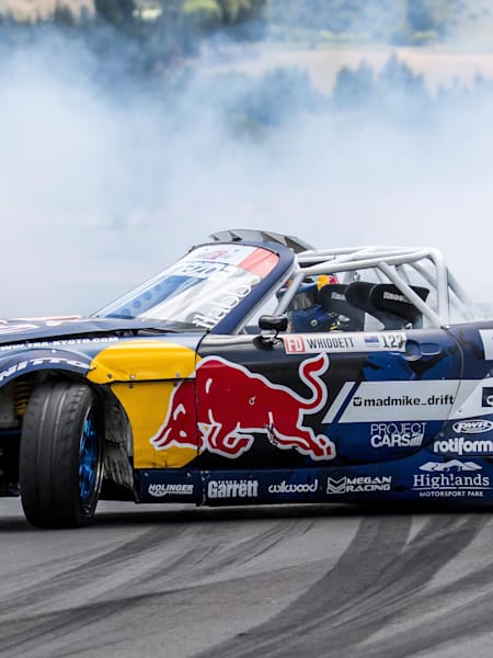 Mad Mike Whiddett getting sideways in the RADBUL