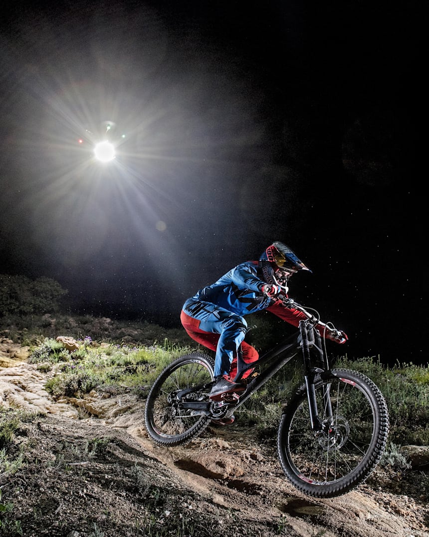 mountain biking in the dark