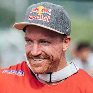 Aaron Gwin seen at UCI DH World Cup in Val di Sole, Italy on September 3, 2022