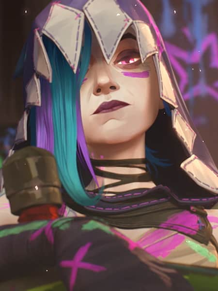 League of Legends character Jinx from Netflix series Arcane.