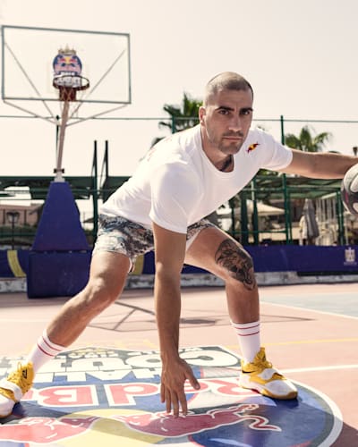 Dusan Bulut at the qualifier of Red Bull Half Court World Final in Cairo.