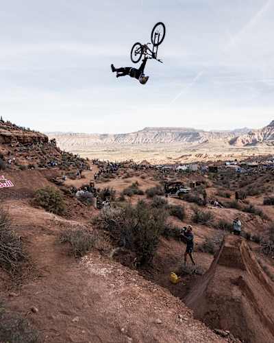 Szymon Godziek wins 2nd place at Red Bull Rampage 2024.