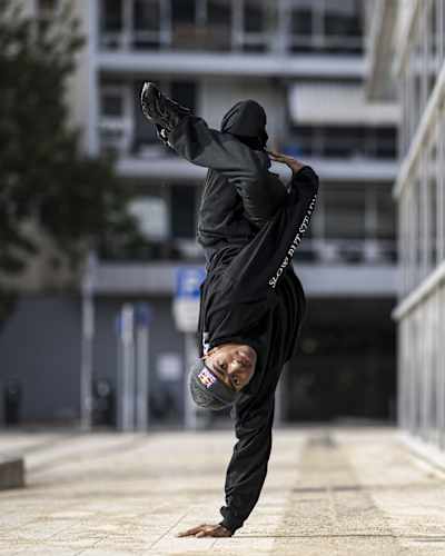 B-Boy Lee in Herleen, Netherlands on August 14, 2022.