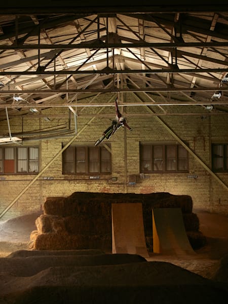 Martin Söderström doing a 360 Tuck No Hander in Falun, Sweden in February 2021.