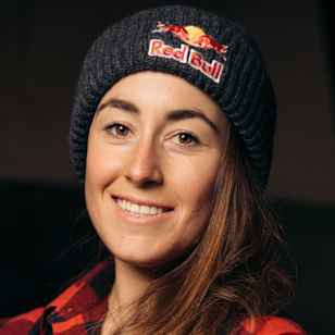 Sofia Goggia poses for a portrait during the production of The Night Before in Lenna, Italy on November 4, 2021.