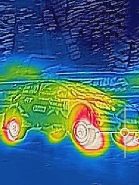 Action from Colin's Crest at Rally Sweden 2017shot with the built-in FLIR thermal imaging camera from the Caterpillar S60 smartphone.