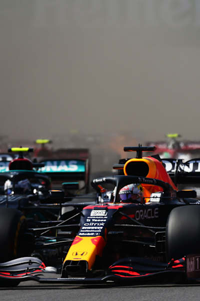 Max Verstappen of Red Bull Racing Honda at the Mexican Grand Prix on November 7, 2021.