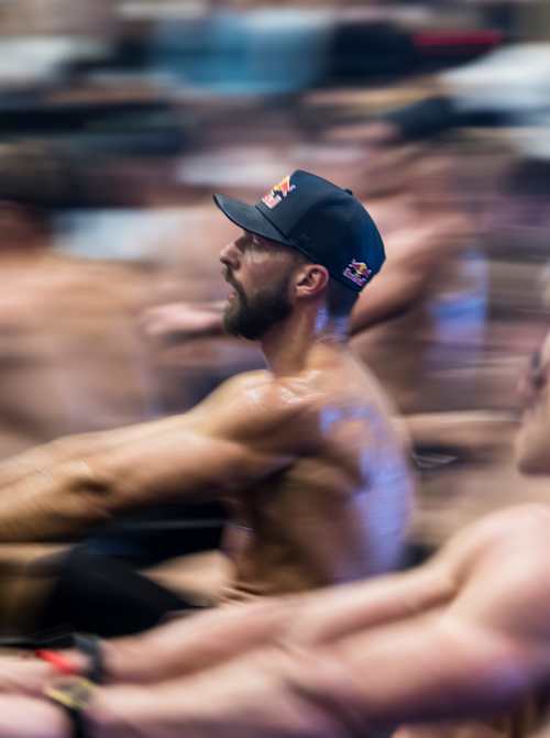 Alexander Roncevic závodí v kategorii mužů Elite 15 na mistrovství světa v závodě HYROX v Chicagu, USA, 12. června 2025.