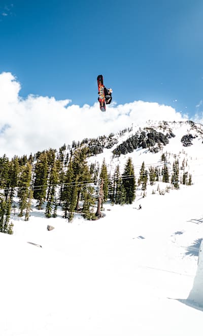 Liam Brearly performing during a Red Bull performance camp in Mammoth, California, USA in May 2025.