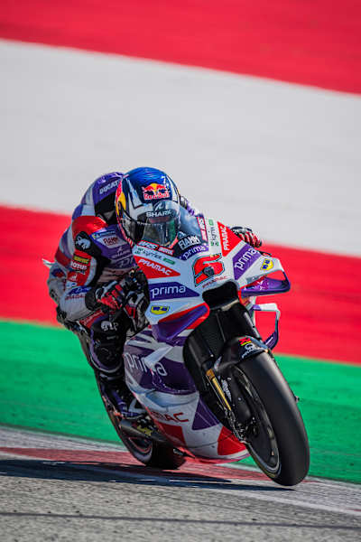 Johann Zarco races during the MotoGP World Championship in Spielberg, Austria on August 19, 2023.