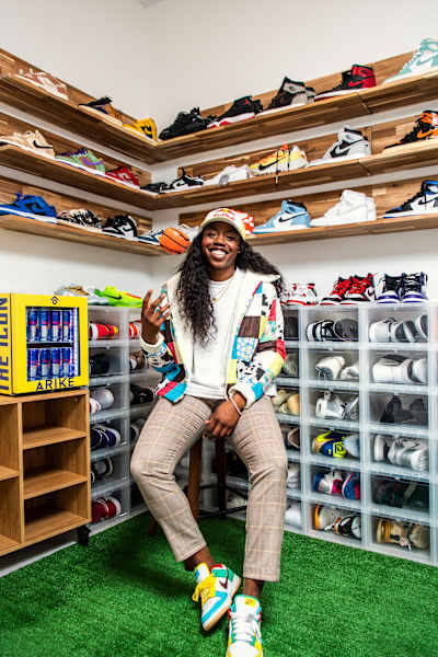 Arike gives us a sneak peek into her extensive sneaker collection