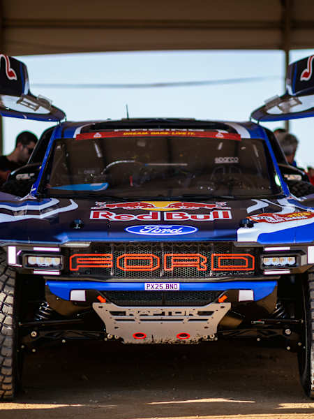 Ford Team is seen during the technical verifications prior Rally Dakar 2025 in Yanbu, Saudi Arabia on January 02, 2026 