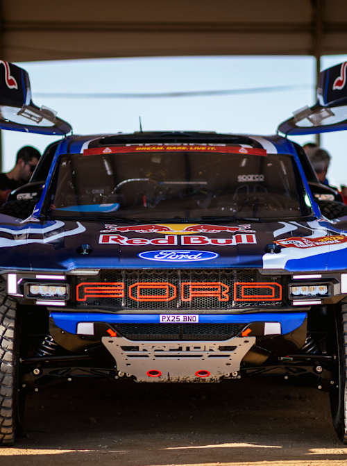 Ford Team is seen during the technical verifications prior Rally Dakar 2025 in Yanbu, Saudi Arabia on January 02, 2026 