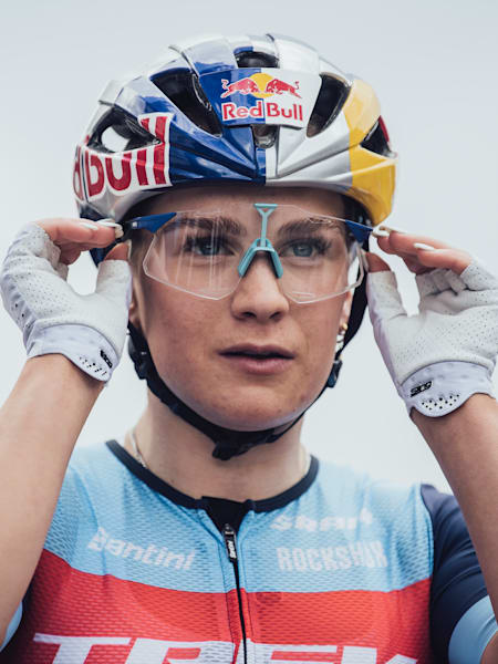 Evie Richards seen at UCI XCC World Cup in Leogang, Austria, 2021