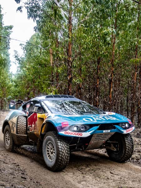 Nasser Al-Attiyah and Mathieu Baumel test the Hunter Prodrive in Portugal ahead of the 2024 Dakar Rally.