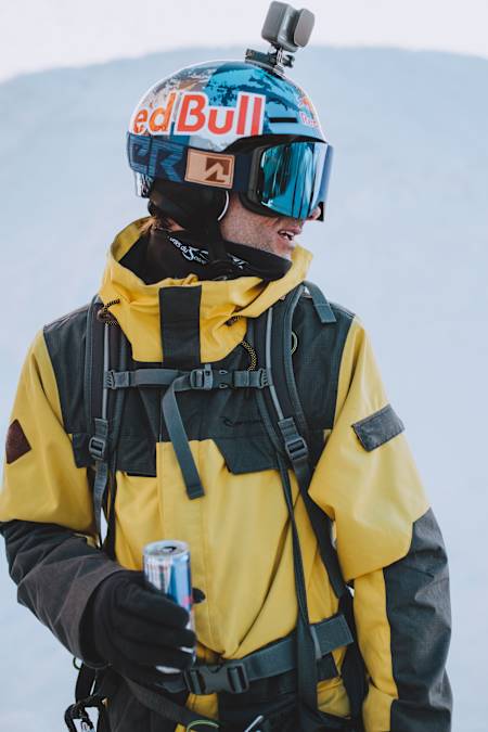 Valentin Delluc in Avoriaz, France, ahead of his latest speedriding project.
