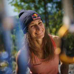 Nadine Wallner in a forest in Bad Goisern, Austria on September 16, 2020.