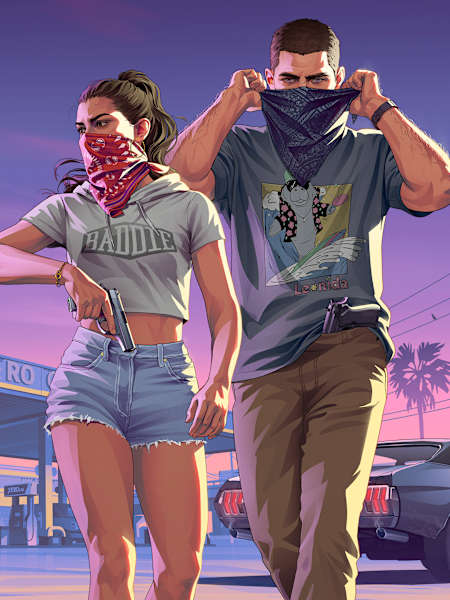 Lucia Caminos (izq.) y Jason Duval (dcha.) en Grand Theft Auto VI / GTA 6.