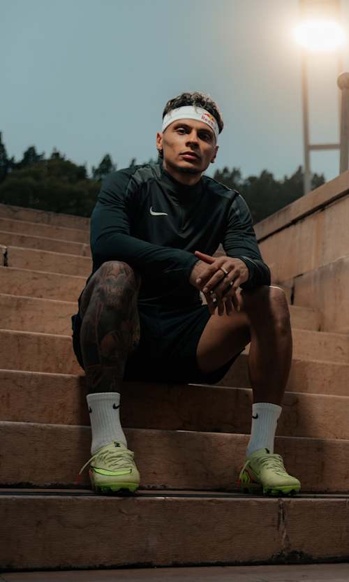 Benfica midfielder Richard Rios pictured in Lisbon, Portugal on October 22, 2025. 